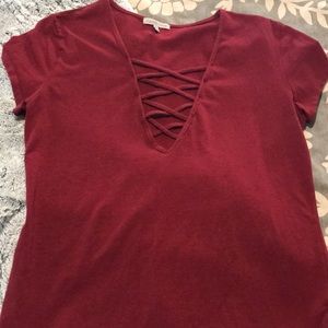 Red Charlotte Russe shirt size Xl